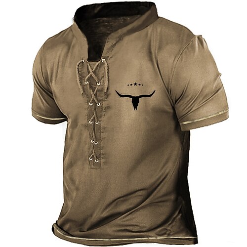 Per uomo Camicia Henley Magliette Pop art Mucca Henley Abbigliamento Stampa 3D Giornaliero Sport Manica corta Lacci Stampa Di tendenza Informale Comoda
Per uomo Camicia Henley Magliette Pop art Mucca Henley Abbigliamento Stampa 3D Giornaliero Sport Manica corta Lacci Stampa Di tendenza Informale Comoda