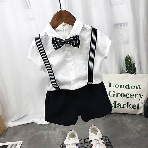 4 pezzi Bambino Da ragazzo Camicia e pantaloncini Completo Vestito Banda Manica corta Tasche Impostare Esterno Essenziale Fantastico Primavera Estate 3-7 anni Nero Bianco Avorio
4 pezzi Bambino Da ragazzo Camicia e pantaloncini Completo Vestito Banda Manica corta Tasche Impostare Esterno Essenziale Fantastico Primavera Estate 3-7 anni Nero Bianco Avorio