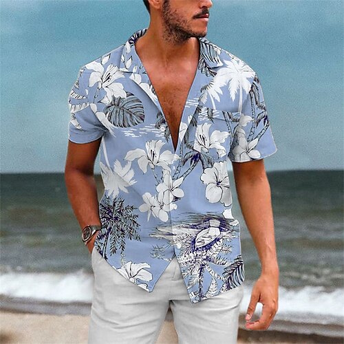 Per uomo Camicia Camicia hawaiana Camicia con bottoni Camicia estiva Maglietta informale Blu Marrone Grigio Maniche corte Pop art Fiore / Piante Collo ripiegabile Strada Da mare Bottone giù
Per uomo Camicia Camicia hawaiana Camicia con bottoni Camicia estiva Maglietta informale Blu Marrone Grigio Maniche corte Pop art Fiore / Piante Collo ripiegabile Strada Da mare Bottone giù