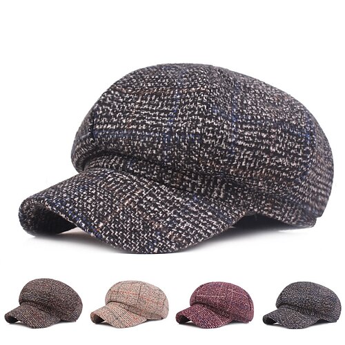 Herre Baret Newsboy Hat Kakifarvet Kaffe Bomuld Gade Stilfuld Afslappet udendørs Daglig I-byen-tøj Vanlig Solcreme
Herre Baret Newsboy Hat Kakifarvet Kaffe Bomuld Gade Stilfuld Afslappet udendørs Daglig I-byen-tøj Vanlig Solcreme