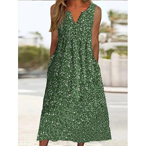 Dame Uformell kjole Tankkjole Floral kjole Blomstret Rynket Knapp V-hals Midikjole Mote Moderne utendørs Daglig Ermeløs Normal Grønn Vår Sommer S M L XL XXL
Dame Uformell kjole Tankkjole Floral kjole Blomstret Rynket Knapp V-hals Midikjole Mote Moderne utendørs Daglig Ermeløs Normal Grønn Vår Sommer S M L XL XXL