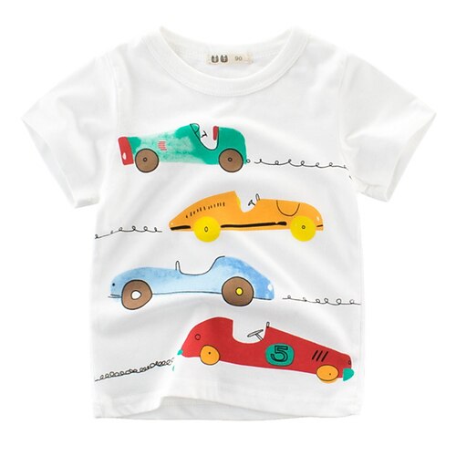 Børn Drenge T-shirt T-shirt Tegneserie Kortærmet Crewneck Børne Top Skole Basale Daglig Sommer Hvid 2-8 år
Børn Drenge T-shirt T-shirt Tegneserie Kortærmet Crewneck Børne Top Skole Basale Daglig Sommer Hvid 2-8 år