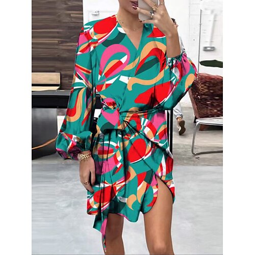 kvinders afslappet sweater kjole print sweater kjole løs sweater kjole geometrisk snøreprint v-hals mini sweater kjole aktiv mode udendørs ferie kortærmet løs pasform grøn sommer forår s m l xl
kvinders afslappet sweater kjole print sweater kjole løs sweater kjole geometrisk snøreprint v-hals mini sweater kjole aktiv mode udendørs ferie kortærmet løs pasform grøn sommer forår s m l xl