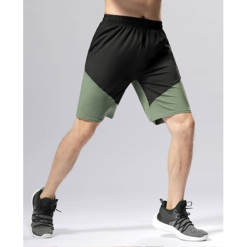 Herre Løpeshorts Treningsshorts Snorer Sidelommer Bunner Atletisk treningsklær Pustende Fukttransport Myk Trening Treningsøkt Basketball Sports Sportsklær Fargeblokk Svart Lysegrønn Blå
Herre Løpeshorts Treningsshorts Snorer Sidelommer Bunner Atletisk treningsklær Pustende Fukttransport Myk Trening Treningsøkt Basketball Sports Sportsklær Fargeblokk Svart Lysegrønn Blå