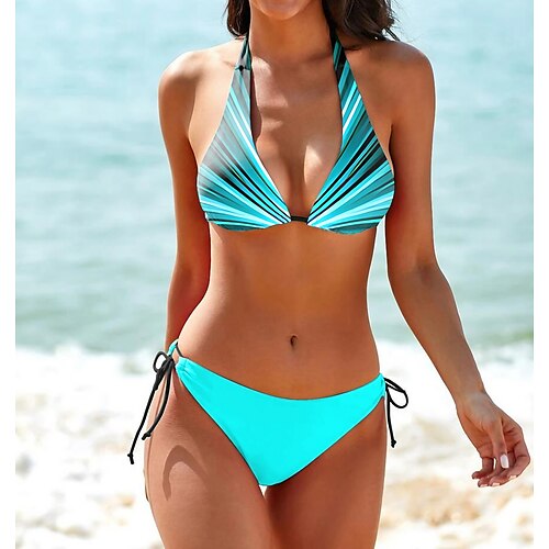 Maillots de Bain Bikinis Maillot de bain Femme 2 Pièces Rayé Normal Maillots de bain Sportif Eté
Maillots de Bain Bikinis Maillot de bain Femme 2 Pièces Rayé Normal Maillots de bain Sportif Eté