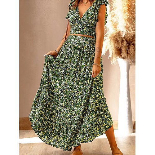Dame Lang kjole Maxikjole Swingkjole Sommerkjole Boho-kjole Grafisk Mote Bohemsk Daglig Ferie Feriereise Drapering Trykt mønster Kortermet V-hals Kjole Løstsittende Blå Brun Grønn Sommer Vår S M L XL
Dame Lang kjole Maxikjole Swingkjole Sommerkjole Boho-kjole Grafisk Mote Bohemsk Daglig Ferie Feriereise Drapering Trykt mønster Kortermet V-hals Kjole Løstsittende Blå Brun Grønn Sommer Vår S M L XL