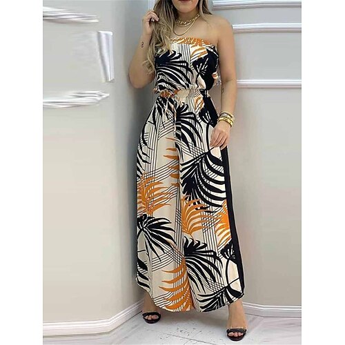 Per donna Tuta Schiena scoperta Vita alta Floreale Senza bretelline Streetwear Strada Giornaliero Standard Senza maniche Albicocca S M L Estate
Per donna Tuta Schiena scoperta Vita alta Floreale Senza bretelline Streetwear Strada Giornaliero Standard Senza maniche Albicocca S M L Estate