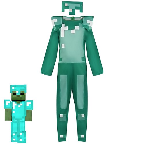 Inspirert av Minecraft Superhelter video Spill Cosplay-kostymer Cosplay-drakter Lapper Langermet Trikot / Heldraktskostymer Hodeplagg kostymer
Inspirert av Minecraft Superhelter video Spill Cosplay-kostymer Cosplay-drakter Lapper Langermet Trikot / Heldraktskostymer Hodeplagg kostymer