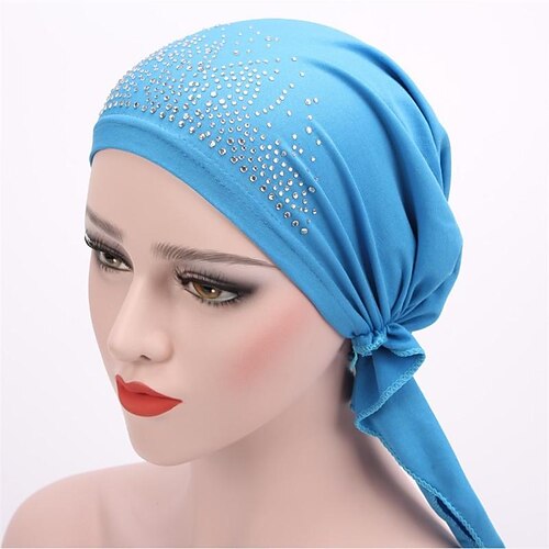Turbante liso para mujer, sombrero de talla única, gorro para la pérdida de cabello de quimioterapia contra el cáncer, gorro musulmán para la cabeza hijab
Turbante liso para mujer, sombrero de talla única, gorro para la pérdida de cabello de quimioterapia contra el cáncer, gorro musulmán para la cabeza hijab