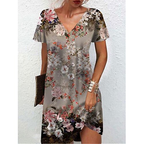 Dame Afslappet påklædning Sommerkjole Print kjole Blomstret Trykt mønster V-hals Mini kjole Aktiv Mode udendørs Daglig Kortærmet Løstsiddende Sort Lyserød Rød Sommer Forår S M L XL XXL
Dame Afslappet påklædning Sommerkjole Print kjole Blomstret Trykt mønster V-hals Mini kjole Aktiv Mode udendørs Daglig Kortærmet Løstsiddende Sort Lyserød Rød Sommer Forår S M L XL XXL