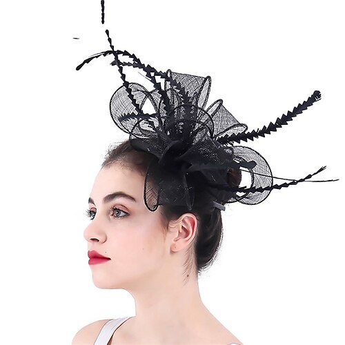 fascinators Hør Kentucky Derby Hesterace Elegant Britisk Med Fjer Medaljon Hovedbeklædning
fascinators Hør Kentucky Derby Hesterace Elegant Britisk Med Fjer Medaljon Hovedbeklædning