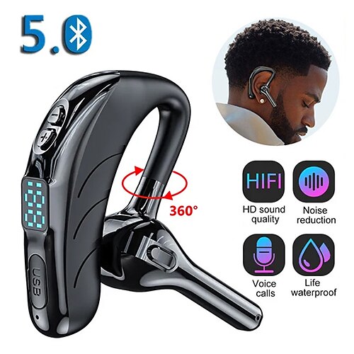 

Hands Free Telephone Driving Headset Ear Hook Bluetooth 5.2 Waterproof Sports Built-in Mic for Apple Samsung Huawei Xiaomi MI Fitness Camping / Hiking Running Mobile Phone Office Business