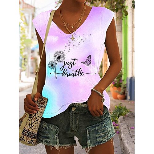 Per donna Canotte Bianco Farfalla Dente di leone Stampa Senza maniche Giornaliero Fine settimana Essenziale A V Standard Floreale Farfalla Pittura S
Per donna Canotte Bianco Farfalla Dente di leone Stampa Senza maniche Giornaliero Fine settimana Essenziale A V Standard Floreale Farfalla Pittura S
