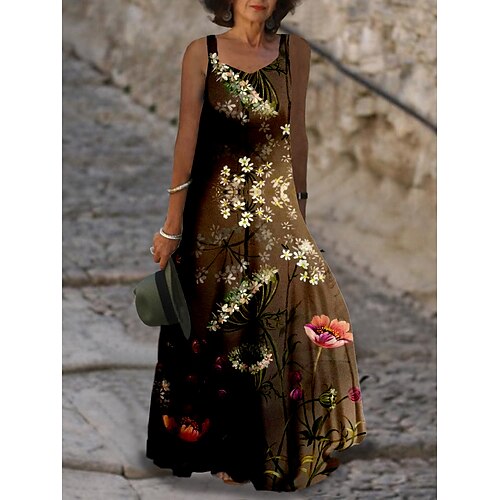Per donna Abito lungo Abito lungo Vestito svasato Abito estivo Abito sottoveste Floreale Romantico Maturo Per eventi Per uscire Fine settimana Stampa Senza maniche Con bretelline Vestito Standard Blu
Per donna Abito lungo Abito lungo Vestito svasato Abito estivo Abito sottoveste Floreale Romantico Maturo Per eventi Per uscire Fine settimana Stampa Senza maniche Con bretelline Vestito Standard Blu