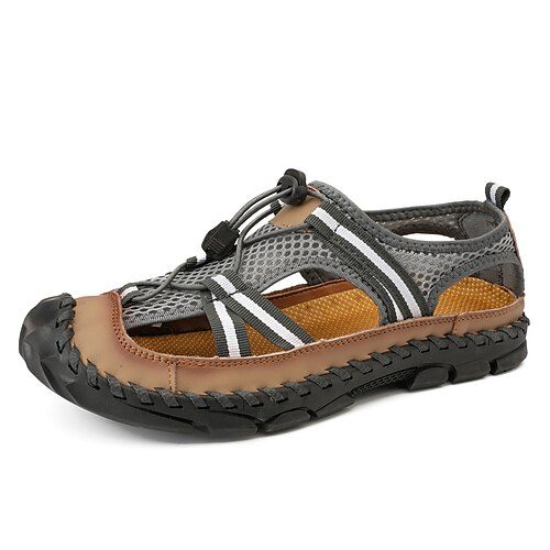 Herre Sandaler En pedal Flate sandaler Skinnsandaler Store størrelser Fritid Strandstil utendørs Daglig Gange Elvesko Netting Lær Pustende Svart Brun Grå Sommer Vår
Herre Sandaler En pedal Flate sandaler Skinnsandaler Store størrelser Fritid Strandstil utendørs Daglig Gange Elvesko Netting Lær Pustende Svart Brun Grå Sommer Vår