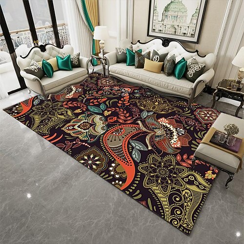 Alfombra bohemia persa para el suelo, alfombra antideslizante para el sofá de la sala de estar, manta para la mesa de café
Alfombra bohemia persa para el suelo, alfombra antideslizante para el sofá de la sala de estar, manta para la mesa de café