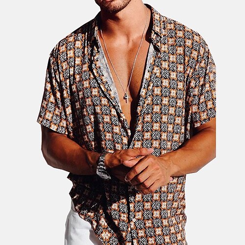 Per uomo Camicia Camicia hawaiana Camicia con bottoni Camicia estiva Maglietta informale Arancione Maniche corte A quadri Bavero Strada Da mare Stampa Abbigliamento Di tendenza Comodo Hawaiano
Per uomo Camicia Camicia hawaiana Camicia con bottoni Camicia estiva Maglietta informale Arancione Maniche corte A quadri Bavero Strada Da mare Stampa Abbigliamento Di tendenza Comodo Hawaiano