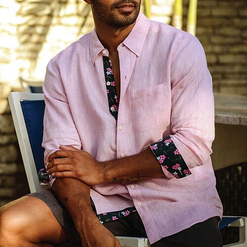 Per uomo camicia di lino Camicia con bottoni Camicia estiva Maglietta informale Camicia da spiaggia Bianco Rosa Manica lunga Liscio Bavero Primavera estate Informale Giornaliero Abbigliamento Tasca
Per uomo camicia di lino Camicia con bottoni Camicia estiva Maglietta informale Camicia da spiaggia Bianco Rosa Manica lunga Liscio Bavero Primavera estate Informale Giornaliero Abbigliamento Tasca