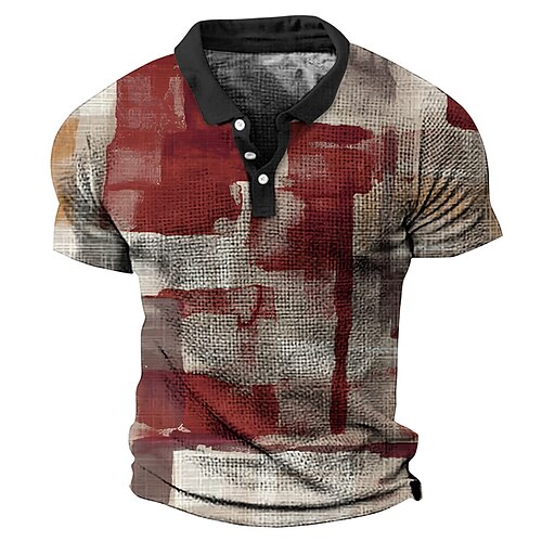 Herre POLO Trøje Golftrøje Farveblok Grafiske tryk Geometri Aftæpning Rød Grå udendørs Gade Kortærmet Trykt mønster Tøj Mode Designer Afslappet Åndbart
Herre POLO Trøje Golftrøje Farveblok Grafiske tryk Geometri Aftæpning Rød Grå udendørs Gade Kortærmet Trykt mønster Tøj Mode Designer Afslappet Åndbart