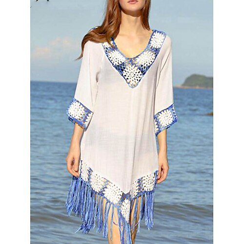 Per donna Abito da spiaggia Abbigliamento da resort Abbigliamento da spiaggia Vestito longuette Nappa Collage Tropicale Di tendenza Color Block A V Manica a 3/4 Morbido Da mare Per uscire Nero Bianco
Per donna Abito da spiaggia Abbigliamento da resort Abbigliamento da spiaggia Vestito longuette Nappa Collage Tropicale Di tendenza Color Block A V Manica a 3/4 Morbido Da mare Per uscire Nero Bianco