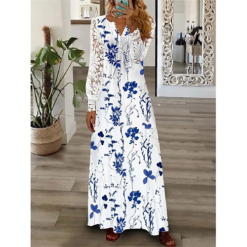 kvinners floral blonder plisserte kjoler lang kjole maxi kjole en linje kjole print kjole vårkjole floral mote ferie date helg langermet v-hals kjole rød blå sommer vår s m l xl xxl
kvinners floral blonder plisserte kjoler lang kjole maxi kjole en linje kjole print kjole vårkjole floral mote ferie date helg langermet v-hals kjole rød blå sommer vår s m l xl xxl