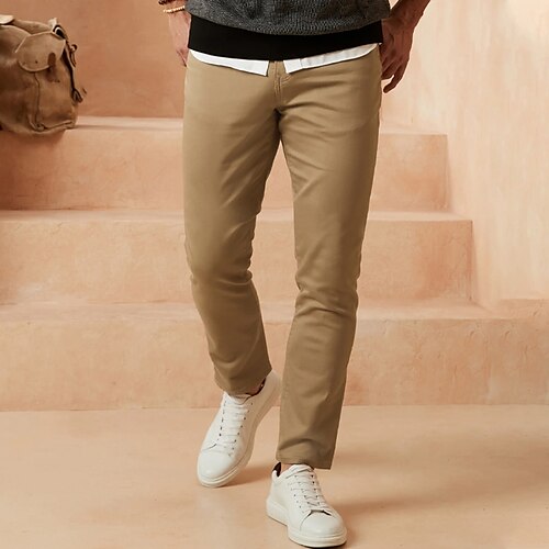 Per uomo Pantaloni Chino Pantaloni chino Tasche Liscio Comfort Traspirante Esterno Giornaliero Per uscire Misto cotone Di tendenza Streetwear Giallo Blu scuro
Per uomo Pantaloni Chino Pantaloni chino Tasche Liscio Comfort Traspirante Esterno Giornaliero Per uscire Misto cotone Di tendenza Streetwear Giallo Blu scuro