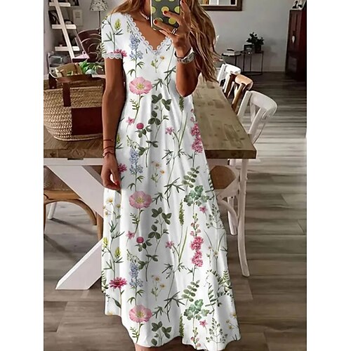 Per donna Abito lungo Abito lungo Abito casual Abito linea A Abito estivo Floreale Di tendenza Informale Esterno Giornaliero Da mare Pizzo Increspato Manica corta A V Vestito Morbido Bianco Estate
Per donna Abito lungo Abito lungo Abito casual Abito linea A Abito estivo Floreale Di tendenza Informale Esterno Giornaliero Da mare Pizzo Increspato Manica corta A V Vestito Morbido Bianco Estate