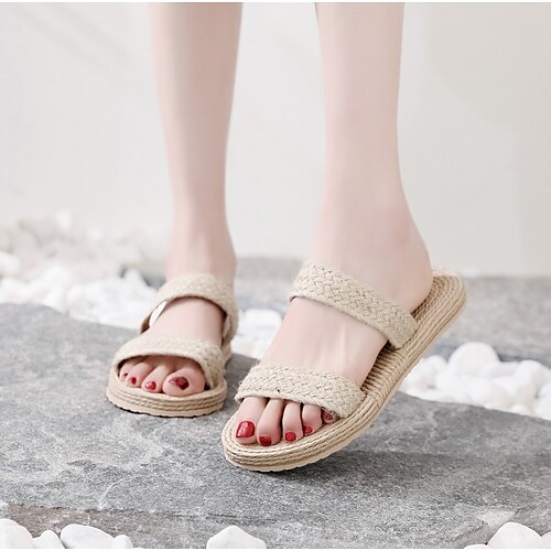 Per donna Pantofole Pantofole da esterno Sandali intrecciati Esterno Spiaggia Piatto Occhio di pernice Informale minimalismo EVA Mocassino Intrecciato Beige
Per donna Pantofole Pantofole da esterno Sandali intrecciati Esterno Spiaggia Piatto Occhio di pernice Informale minimalismo EVA Mocassino Intrecciato Beige