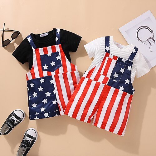 2 deler Barn Jente Amerikansk uavhengighetsdag Flagg Skjorte og shorts Sett Kortermet Mote jubileum 3-7 år Sommer Svart Hvit
2 deler Barn Jente Amerikansk uavhengighetsdag Flagg Skjorte og shorts Sett Kortermet Mote jubileum 3-7 år Sommer Svart Hvit