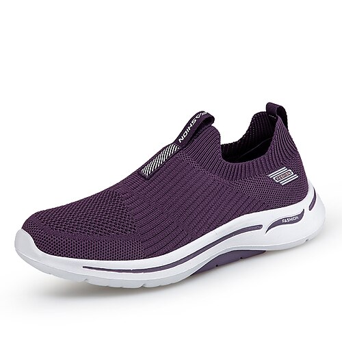 Dame Kondisko Slip-Ons Flyknit sko Slip-on sneakers Daglig Sommer Udhulet Kile Hæl Rund Tå Afslappet Gang Net Flyvende vævning Hjemmesko Helfarve Sort Lys pink Lilla
Dame Kondisko Slip-Ons Flyknit sko Slip-on sneakers Daglig Sommer Udhulet Kile Hæl Rund Tå Afslappet Gang Net Flyvende vævning Hjemmesko Helfarve Sort Lys pink Lilla