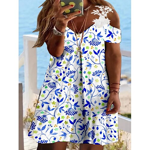 Per donna Plus Size Abito casual Abito di pizzo Floreale Vestito longuette Manica corta Pizzo Collage Con bretelline Di tendenza Esterno Blu reale Blu Estate Primavera L XL XXL 3XL 4XL
Per donna Plus Size Abito casual Abito di pizzo Floreale Vestito longuette Manica corta Pizzo Collage Con bretelline Di tendenza Esterno Blu reale Blu Estate Primavera L XL XXL 3XL 4XL
