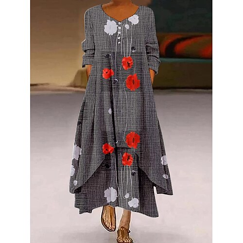 Per donna Abito lungo Abito lungo Abito casual Vestito svasato Abito stampato Pop art Floreale Astratto Di tendenza Moderno Giornaliero Da mare Fine settimana Pulsante Multistrato Manica a 3/4
Per donna Abito lungo Abito lungo Abito casual Vestito svasato Abito stampato Pop art Floreale Astratto Di tendenza Moderno Giornaliero Da mare Fine settimana Pulsante Multistrato Manica a 3/4