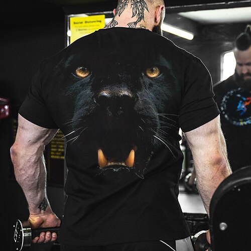 Herre T skjorte Grafisk Dyr Crew-hals Klær 3D-utskrift utendørs Daglig Kortermet Trykt mønster Mote Designer Årgang
Herre T skjorte Grafisk Dyr Crew-hals Klær 3D-utskrift utendørs Daglig Kortermet Trykt mønster Mote Designer Årgang