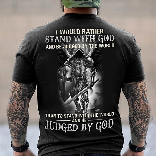 Herre T-shirt T-Shirts Grafisk Tempelridderne Rund hals Tøj 3D-udskrivning udendørs Afslappet Kortærmet Trykt mønster Mode Designer Årgang
Herre T-shirt T-Shirts Grafisk Tempelridderne Rund hals Tøj 3D-udskrivning udendørs Afslappet Kortærmet Trykt mønster Mode Designer Årgang