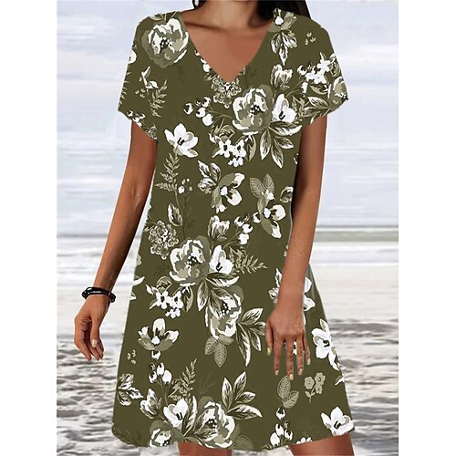 kvinders afslappet sweater kjole sommer sweater kjole print sweater kjole grafisk blomsterprint v-hals mini sweater kjole mode moderne hverdagsferie kortærmet løs pasform rød blå grøn sommer forår s
kvinders afslappet sweater kjole sommer sweater kjole print sweater kjole grafisk blomsterprint v-hals mini sweater kjole mode moderne hverdagsferie kortærmet løs pasform rød blå grøn sommer forår s