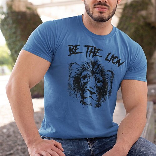 Per uomo Plus Size Grande Alto maglietta Magliette Girocollo Blu Maniche corte Esterno Per uscire Stampa Alfabetico Leone Abbigliamento Misto cotone Streetwear Moda Informale
Per uomo Plus Size Grande Alto maglietta Magliette Girocollo Blu Maniche corte Esterno Per uscire Stampa Alfabetico Leone Abbigliamento Misto cotone Streetwear Moda Informale