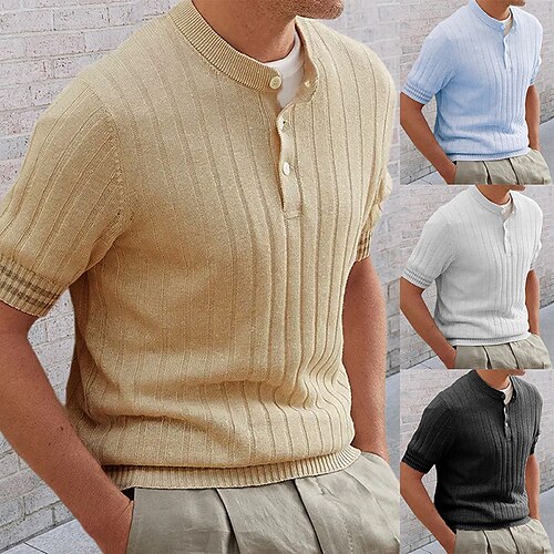 Men's Sweater Pullover Sweater Jumper Ribbed Knit Regular Knitted Solid Color Stand Collar Keep Warm Modern Contemporary Work Daily Wear Clothing Apparel Summer Spring Black Blue M L XL
Men's Sweater Pullover Sweater Jumper Ribbed Knit Regular Knitted Solid Color Stand Collar Keep Warm Modern Contemporary Work Daily Wear Clothing Apparel Summer Spring Black Blue M L XL