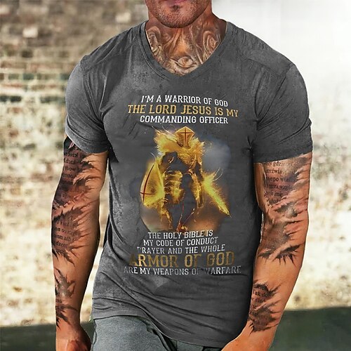 Herre T skjorte Grafiske T-skjorter Kul skjorte Tempelridderne Grafiske trykk Crew-hals Varm stempling Gate Feriereise Kort Erme Trykt mønster Klær 32S Mote Designer Bekvem
Herre T skjorte Grafiske T-skjorter Kul skjorte Tempelridderne Grafiske trykk Crew-hals Varm stempling Gate Feriereise Kort Erme Trykt mønster Klær 32S Mote Designer Bekvem