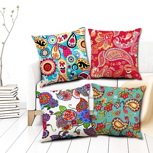 Paisley-Mandala, doppelseitiger Kissenbezug, 4 Stück, weicher dekorativer quadratischer Kissenbezug, Kissenbezug für Schlafzimmer, Wohnzimmer, Sofa, Couch, Stuhl, maschinenwaschbar
Paisley-Mandala, doppelseitiger Kissenbezug, 4 Stück, weicher dekorativer quadratischer Kissenbezug, Kissenbezug für Schlafzimmer, Wohnzimmer, Sofa, Couch, Stuhl, maschinenwaschbar