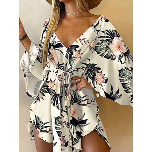 Dame Arbejdskjole A Linje Kjole Mode Mini kjole Blondér Trykt mønster V-hals Langærmet Blomstret Trykt mønster Løstsiddende Hvid Lyserød Rød Sommer Forår S M L XL XXL
Dame Arbejdskjole A Linje Kjole Mode Mini kjole Blondér Trykt mønster V-hals Langærmet Blomstret Trykt mønster Løstsiddende Hvid Lyserød Rød Sommer Forår S M L XL XXL