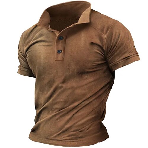 Herre POLO T-skjorte Golf skjorte Grafiske trykk Aftæpning Kakifarget utendørs Gate Kort Erme Knapp ned Trykt mønster Klær Sport Mote Gatemote Designer
Herre POLO T-skjorte Golf skjorte Grafiske trykk Aftæpning Kakifarget utendørs Gate Kort Erme Knapp ned Trykt mønster Klær Sport Mote Gatemote Designer
