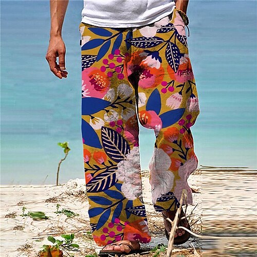 Herre Bukser Sommerbukser Strandbukser Snorer Elastisk midje Rett ben Grafiske trykk Blomst Komfort Avslappet Daglig Ferie Bomullsblanding Gatemote Hawaiisk Gul Blå
Herre Bukser Sommerbukser Strandbukser Snorer Elastisk midje Rett ben Grafiske trykk Blomst Komfort Avslappet Daglig Ferie Bomullsblanding Gatemote Hawaiisk Gul Blå