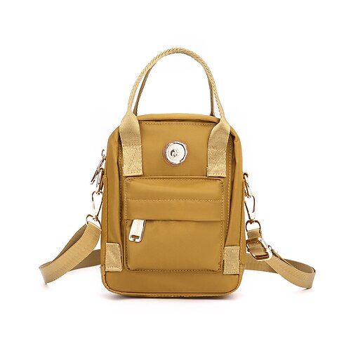 Dame Håndveske Crossbody-veske Mobilveske Nylon Daglig Glidelås Vanntett Holdbar Helfarge Svart Gul Rosa
Dame Håndveske Crossbody-veske Mobilveske Nylon Daglig Glidelås Vanntett Holdbar Helfarge Svart Gul Rosa