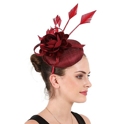 fascinators Linfrø Bryllup Kentucky Derby Elegant Brude Med Fjær Blomster Hodeplagg Hodeplagg
fascinators Linfrø Bryllup Kentucky Derby Elegant Brude Med Fjær Blomster Hodeplagg Hodeplagg
