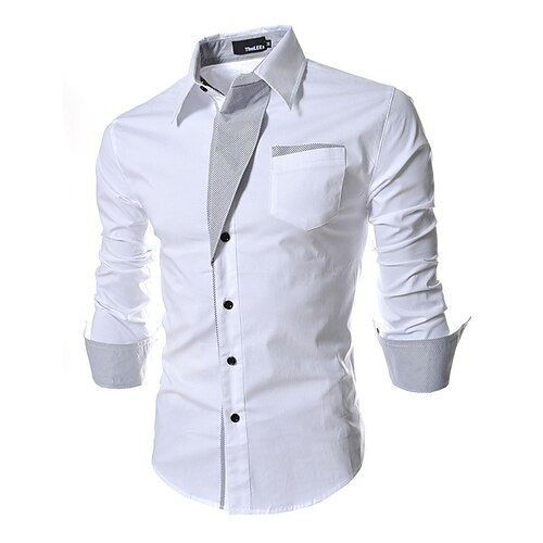 Per uomo Classico Camicia Taglie forti Manica lunga Squadrata Tinta unica Poliestere Nero Bianco Borgogna 2023
Per uomo Classico Camicia Taglie forti Manica lunga Squadrata Tinta unica Poliestere Nero Bianco Borgogna 2023