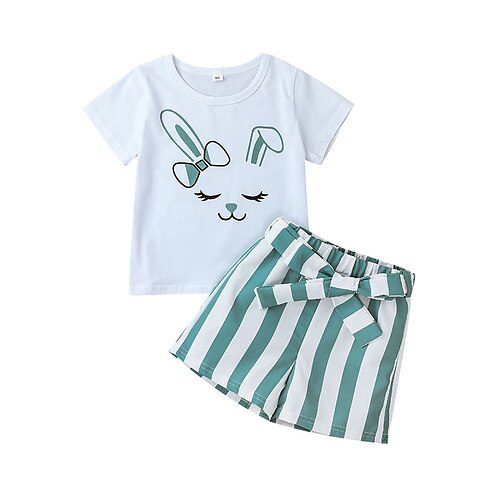 2 Peças Bébé Para Meninas T-shirt Shorts Conjunto Equipamento Coelho Listra Manga Curta Imprimir Definir Ao ar livre Moda Casual Verão Primavera 1-5 anos Rosa Vermelho Azul
2 Peças Bébé Para Meninas T-shirt Shorts Conjunto Equipamento Coelho Listra Manga Curta Imprimir Definir Ao ar livre Moda Casual Verão Primavera 1-5 anos Rosa Vermelho Azul