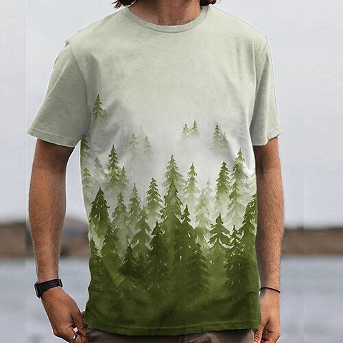 Herre T skjorte Grafiske T-skjorter Kul skjorte Grafiske trykk skog Utendørs Crew-hals Varm stempling Gate Feriereise Kort Erme Trykt mønster Klær Designer Grunnleggende Moderne Moderne
Herre T skjorte Grafiske T-skjorter Kul skjorte Grafiske trykk skog Utendørs Crew-hals Varm stempling Gate Feriereise Kort Erme Trykt mønster Klær Designer Grunnleggende Moderne Moderne