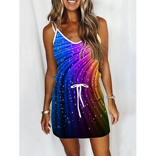 Dame Afslappet påklædning Sommerkjole Slip kjole Galakse Multicolor Lomme Snørelukning Med stropper Mini kjole Mode Ferie Ferierejse Uden ærmer Løstsiddende Gul Lyserød Rød Sommer Forår S M L XL XXL
Dame Afslappet påklædning Sommerkjole Slip kjole Galakse Multicolor Lomme Snørelukning Med stropper Mini kjole Mode Ferie Ferierejse Uden ærmer Løstsiddende Gul Lyserød Rød Sommer Forår S M L XL XXL