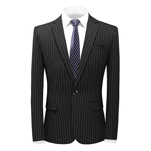 Herre Kontor Blazer jakke Normal Standard pasform Linje Single Breasted En-knap Sort Mørkeblå Grå 2023
Herre Kontor Blazer jakke Normal Standard pasform Linje Single Breasted En-knap Sort Mørkeblå Grå 2023