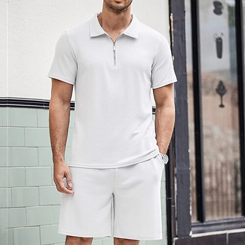 Per uomo Camicia da golf Golf Completo da polo Sportivo Informale Bavero Chiusura lampo quarto Manica corta Di tendenza Essenziale Liscio 2 pezzi Primavera estate Standard Bianco Vino Blu marino
Per uomo Camicia da golf Golf Completo da polo Sportivo Informale Bavero Chiusura lampo quarto Manica corta Di tendenza Essenziale Liscio 2 pezzi Primavera estate Standard Bianco Vino Blu marino